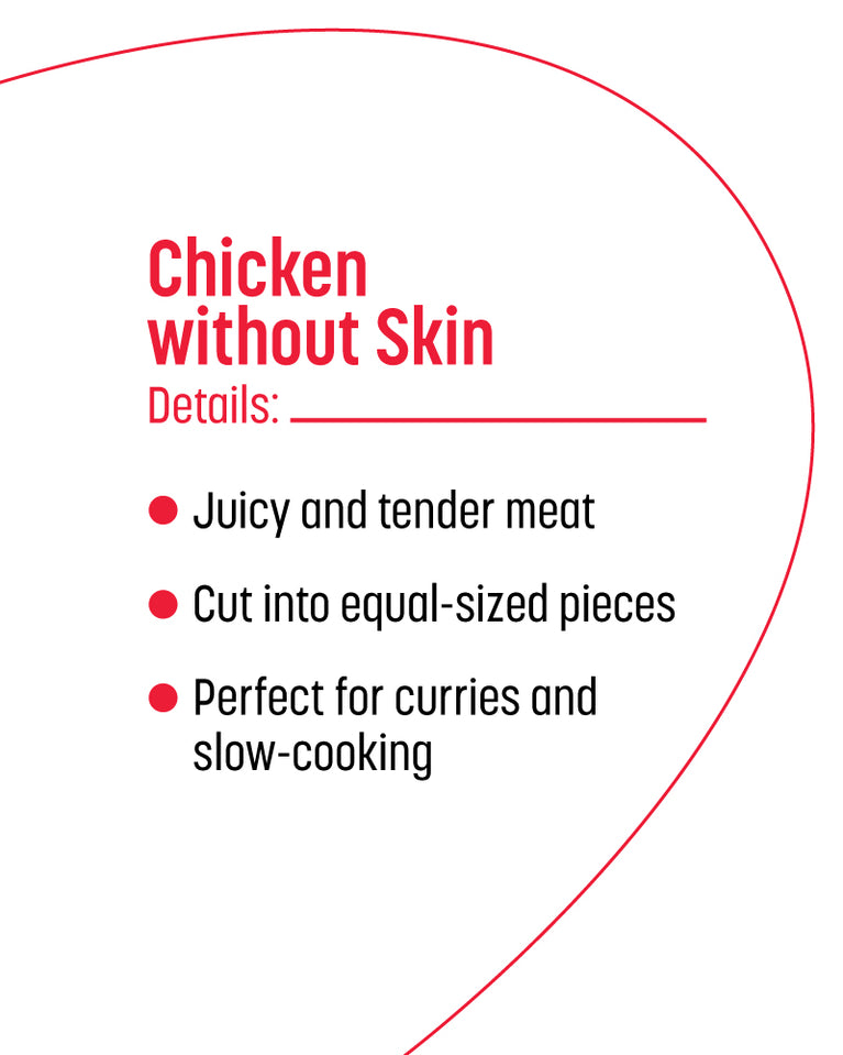 Chicken Curry Cut without Skin - 500gm