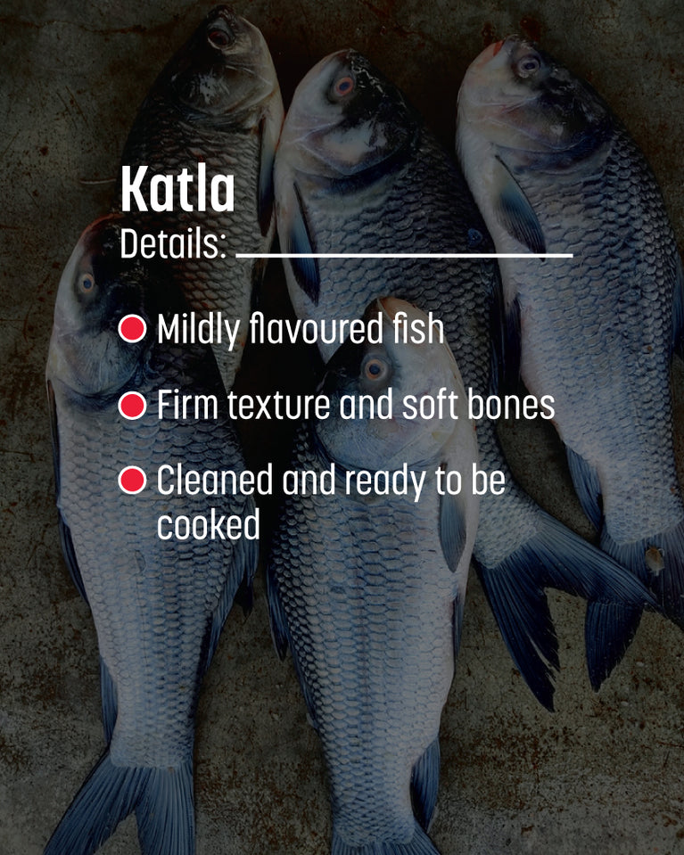 Catla Steaks without Head - 500 gm