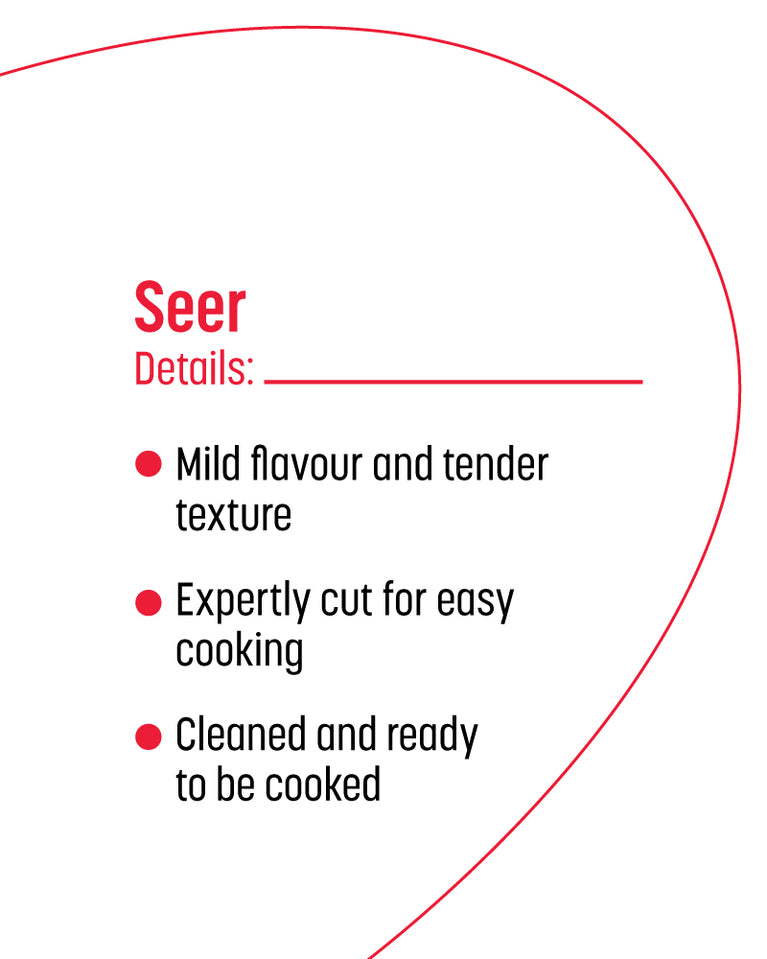 Seer Fish Boneless Cubes - 500 gm