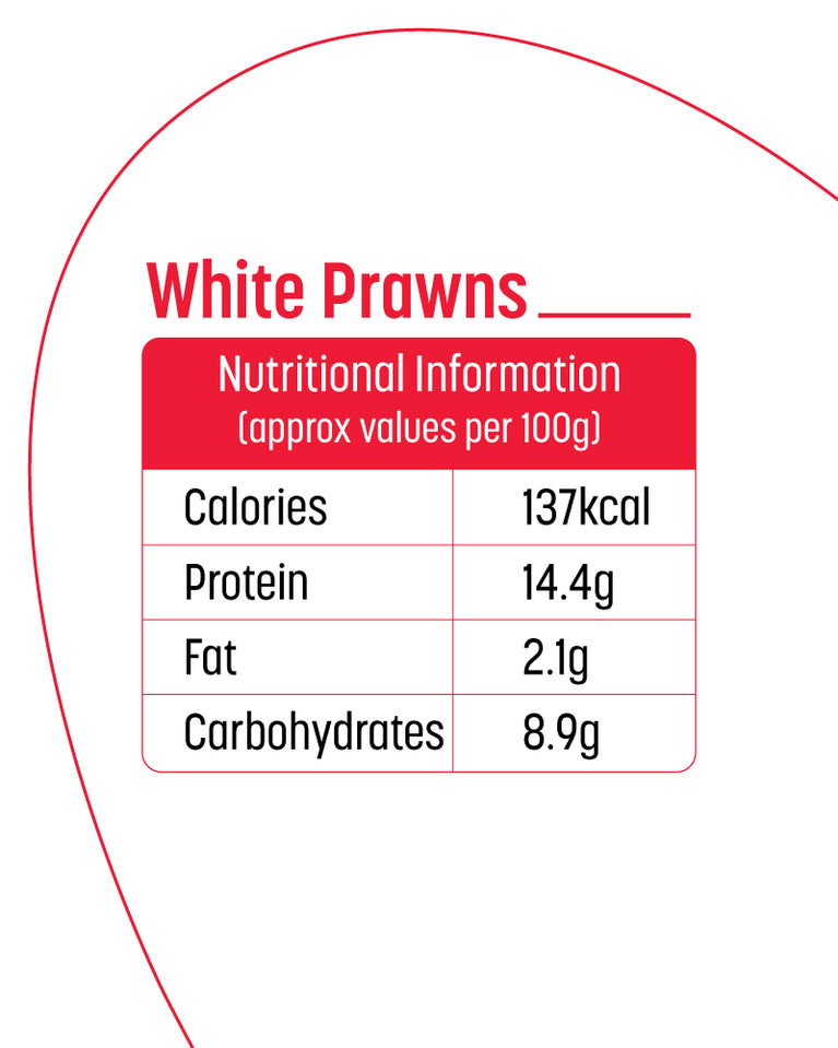 White Prawns Peeled & Deveined - 500 gm