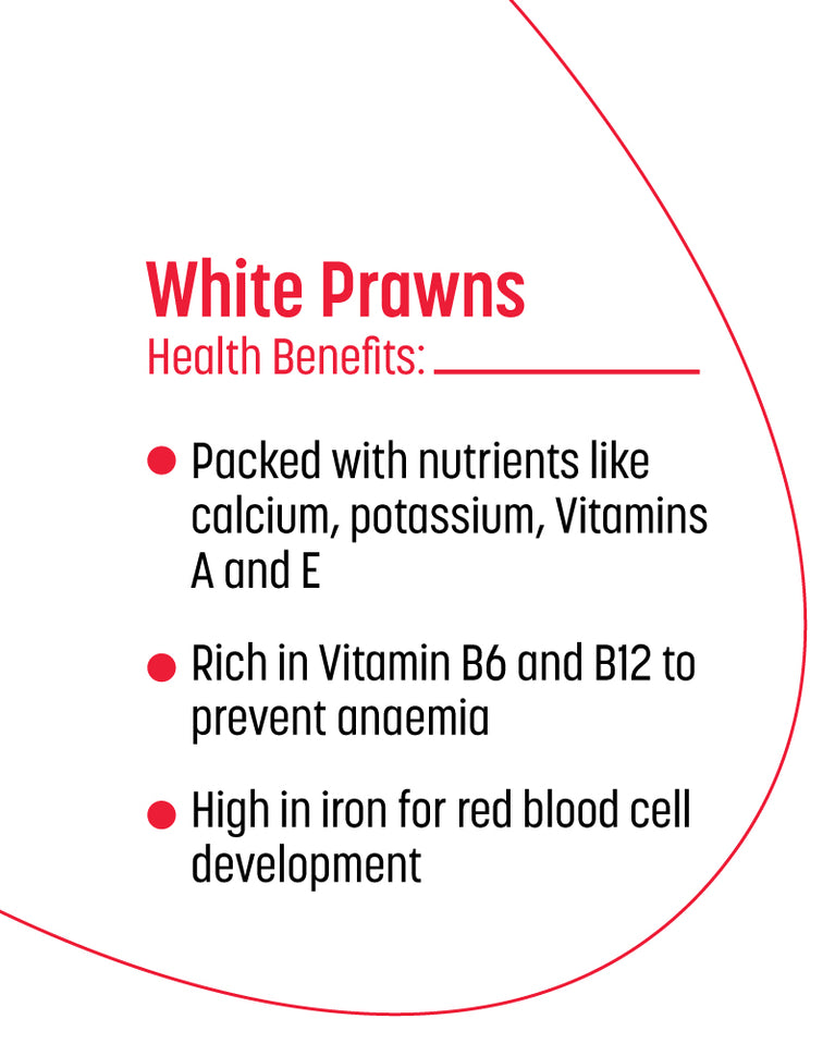 White Prawns Peeled & Deveined - 500 gm