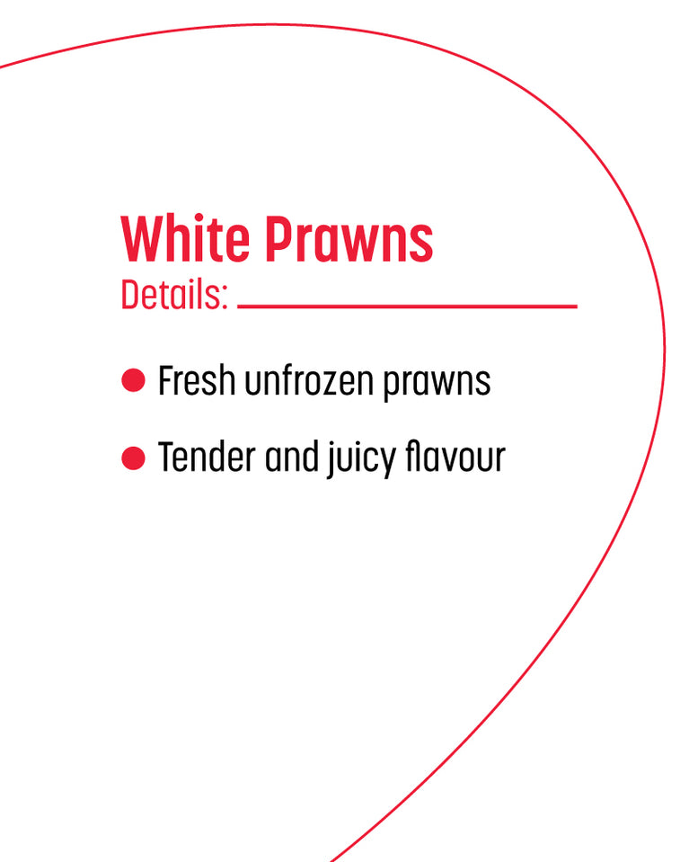 White Prawns Peeled & Deveined - 500 gm