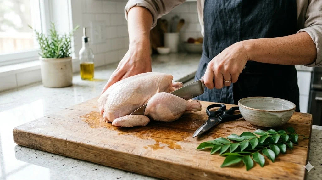 How to Cut Whole Chicken at Home Step by Step for Beginners