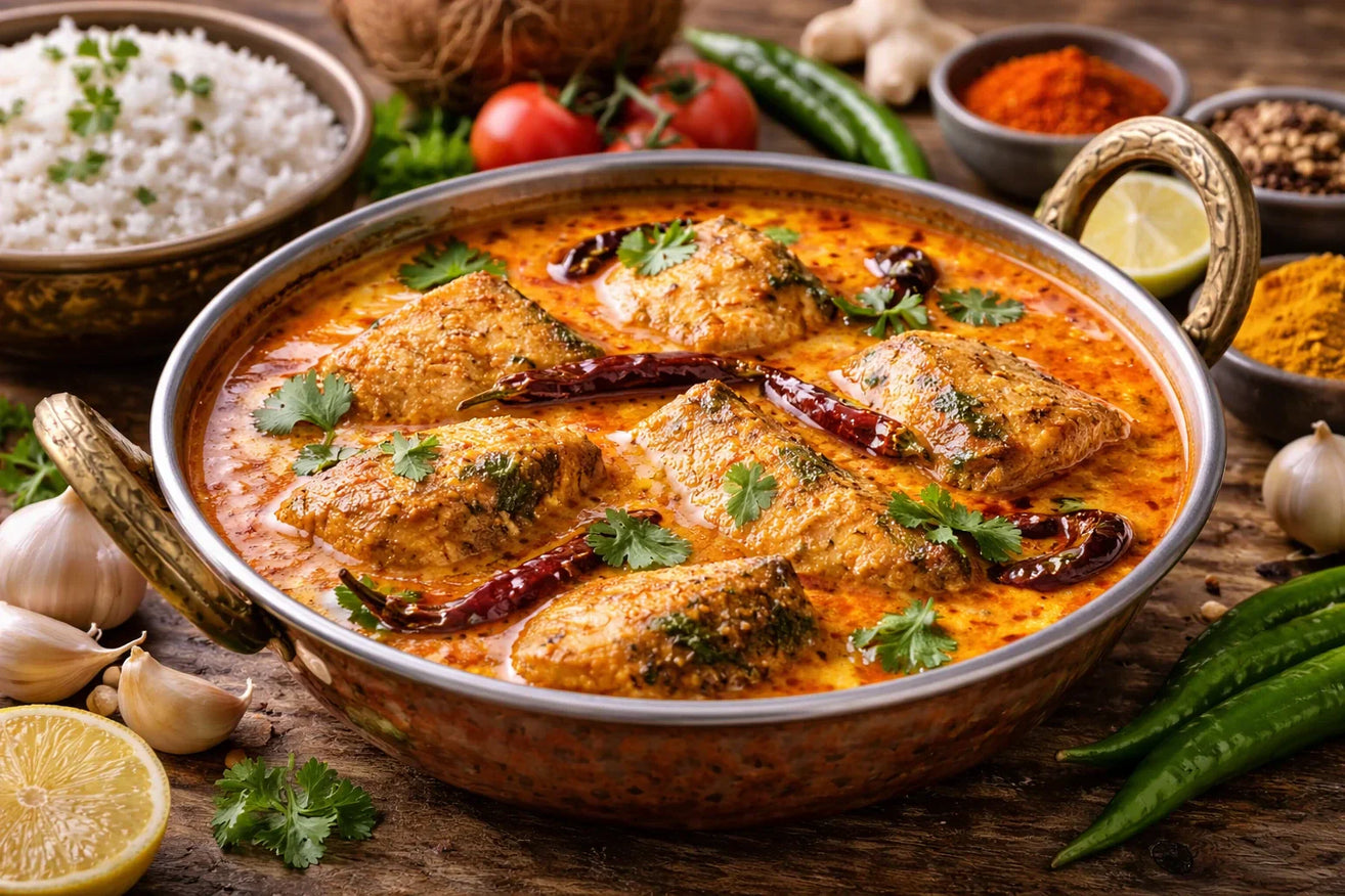 Fish Curry with Coconut Milk: Traditional Indian Style