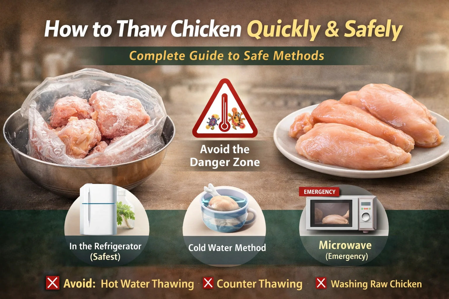 How to Thaw Chicken Quickly & Safely
