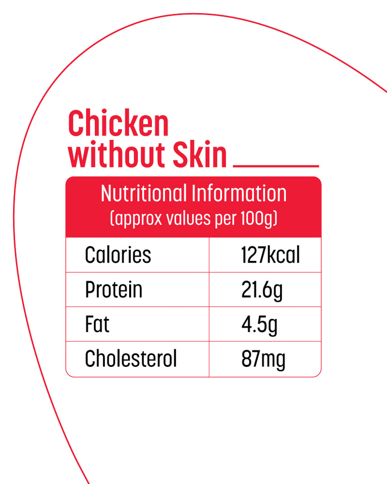 Chicken Curry Cut without Skin - 500gm