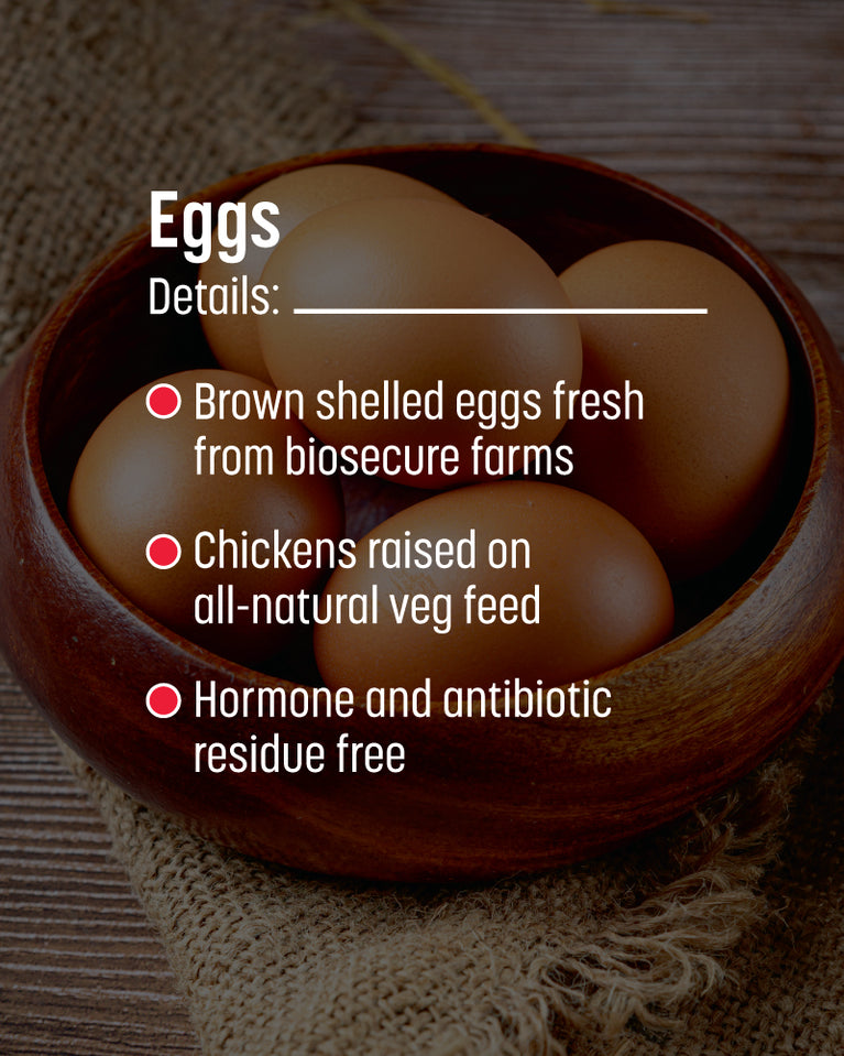 Brown Eggs - Pack of 6