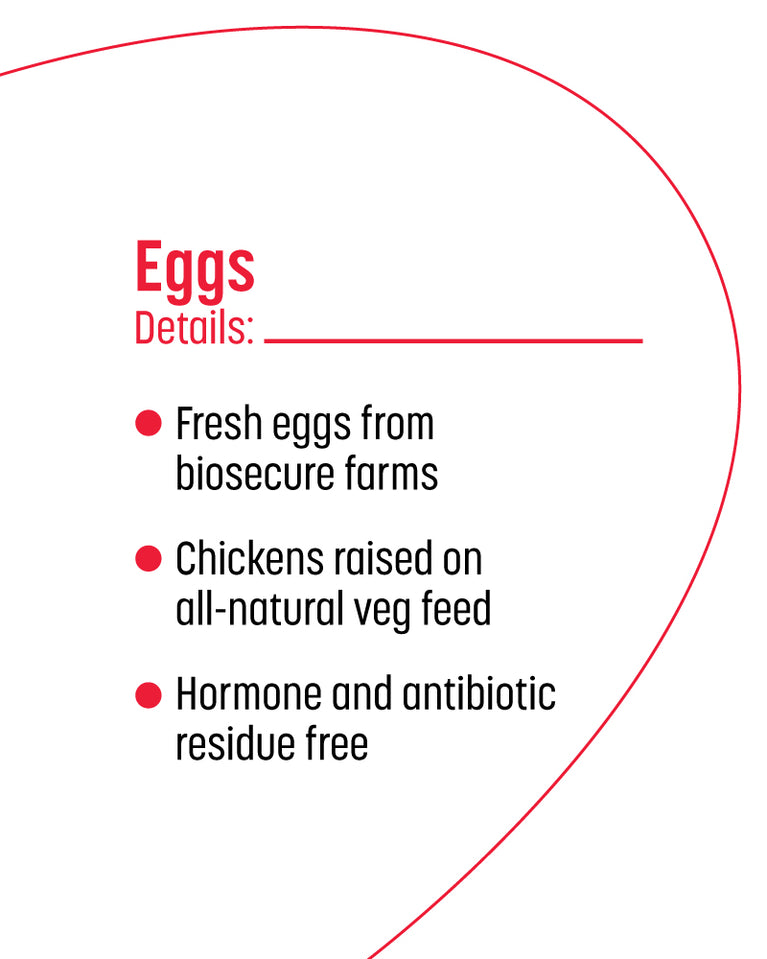White Eggs - Pack of 6