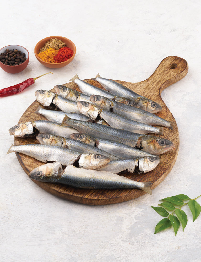 Sardines Whole Cleaned with Head - 500 gm