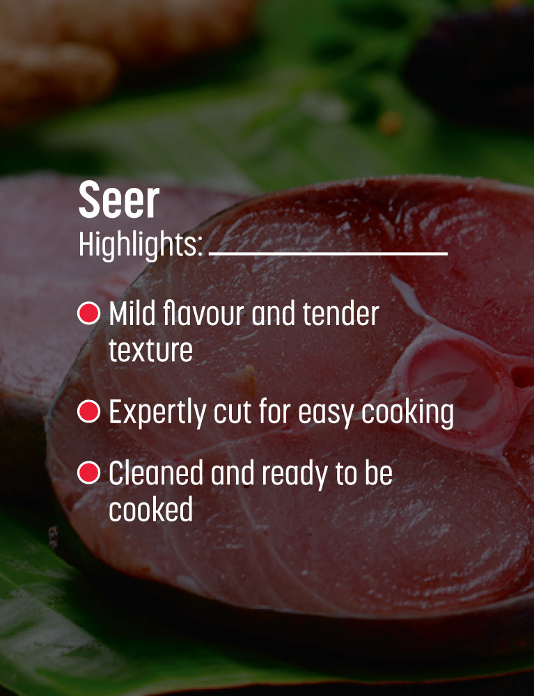 Seer Fish Steaks - 500 gm