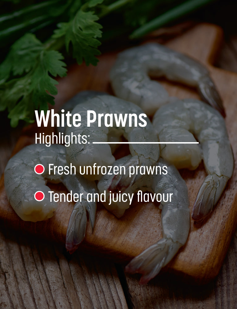 White Prawns Whole - 500 gm