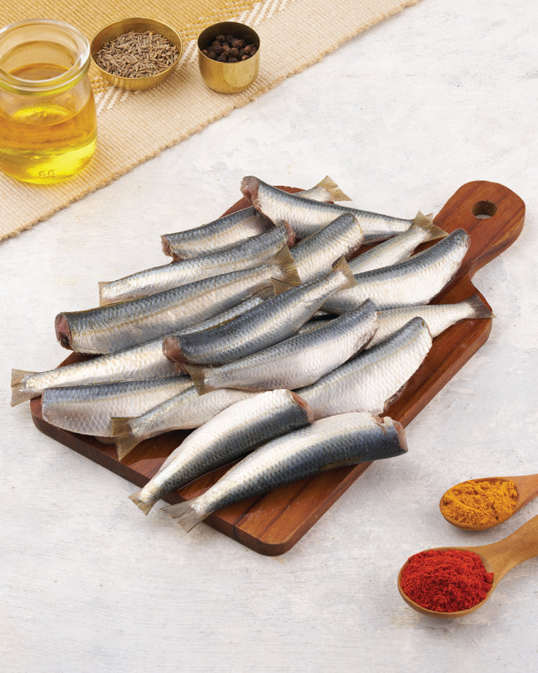 Sardines Whole Cleaned without Head - 500 gm