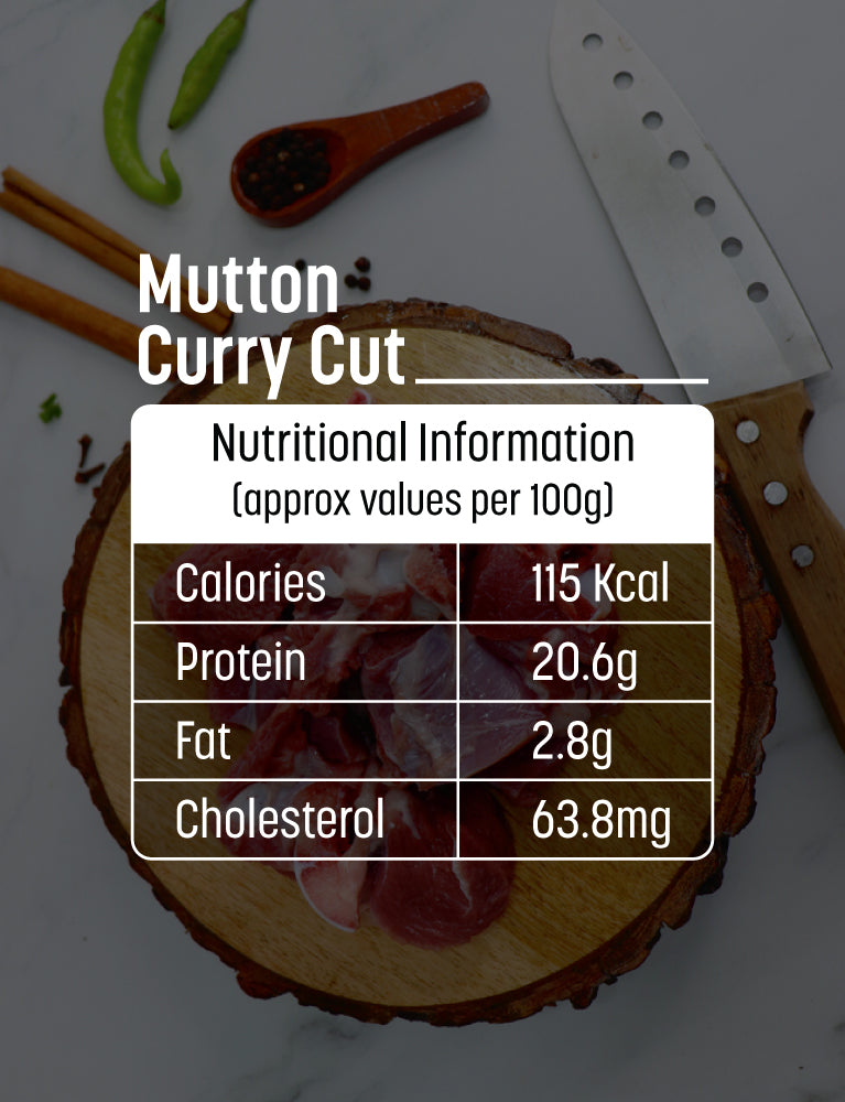 Mutton Curry Cut - Lamb - 500gm