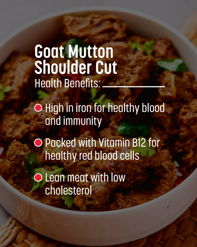 Mutton Shoulder Cut Pieces - Goat - 500gm