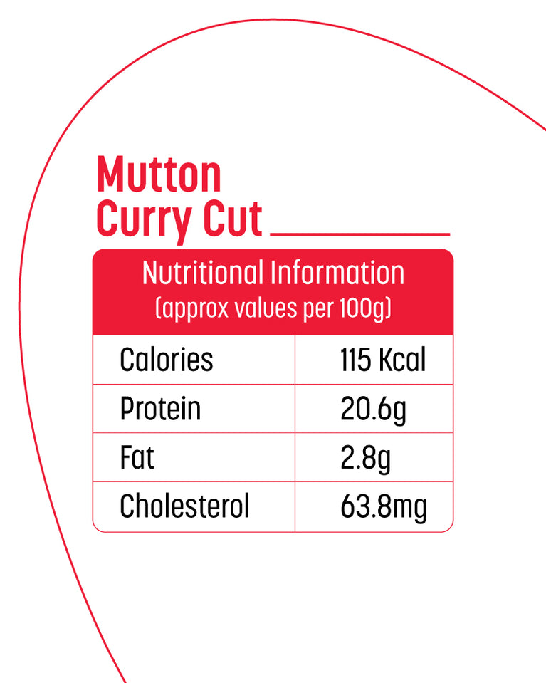 Mutton Curry Cut - Lamb - 500gm