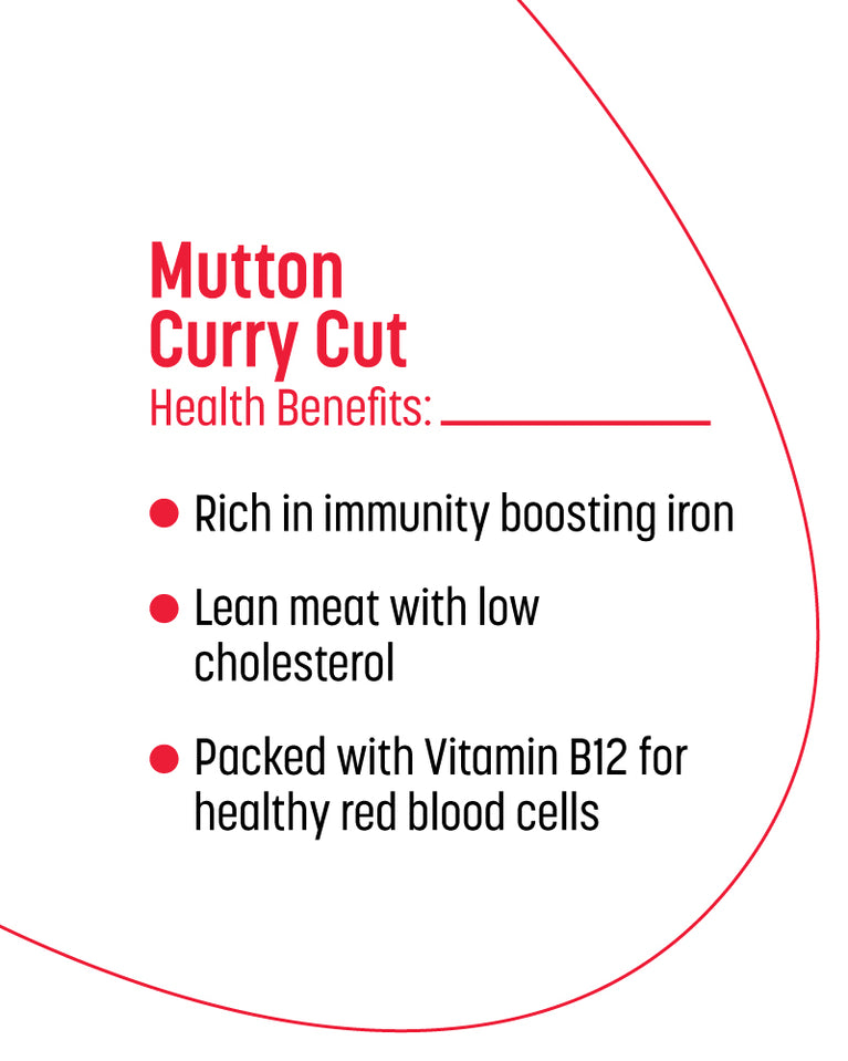 Mutton Curry Cut - Lamb - 500gm