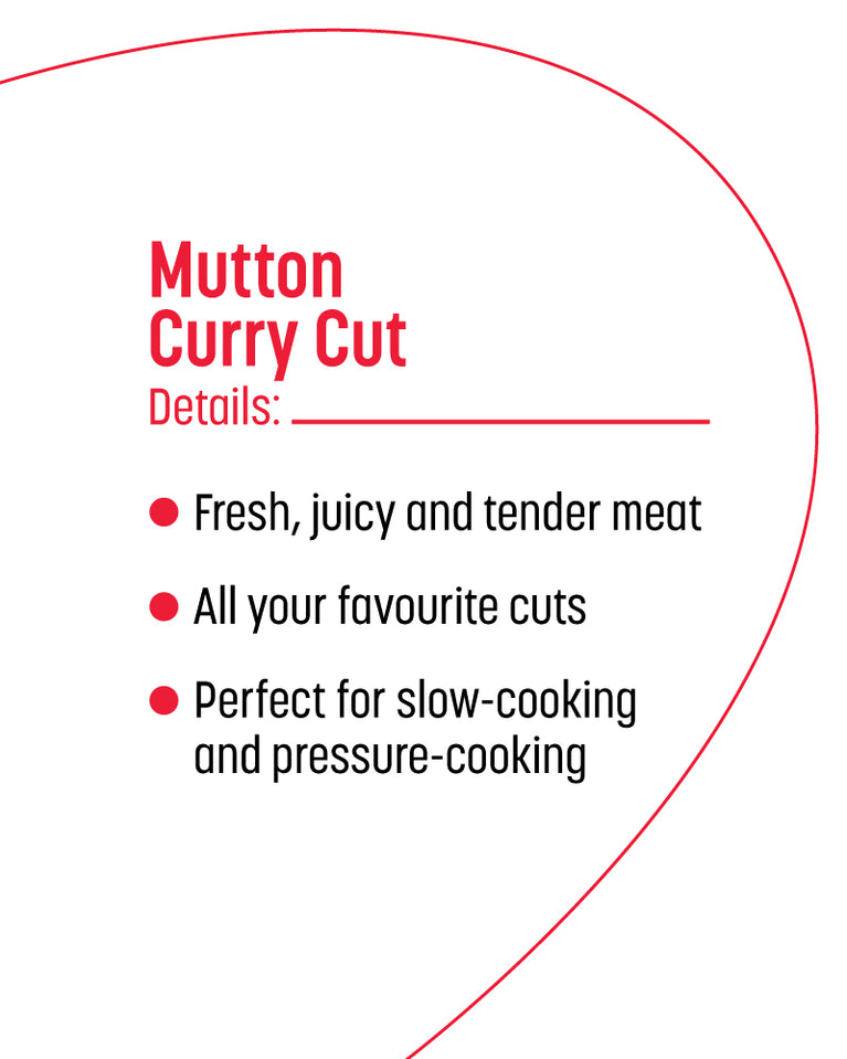 Mutton Curry Cut - Lamb - 500gm