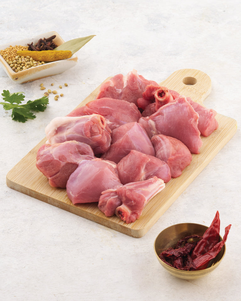 Mutton Leg Cut Pieces - Lamb - 500gm